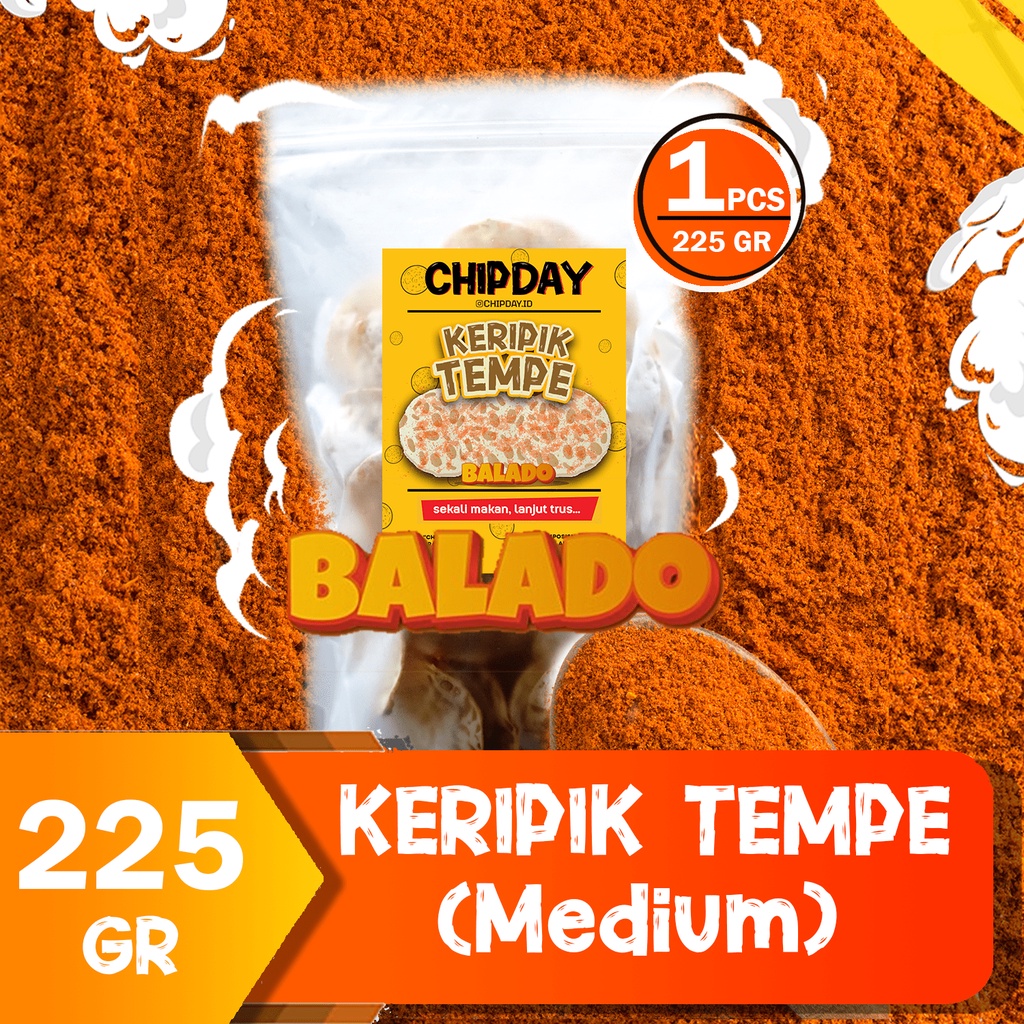 

Keripik Tempe - Chipday Tempe Balado Medium