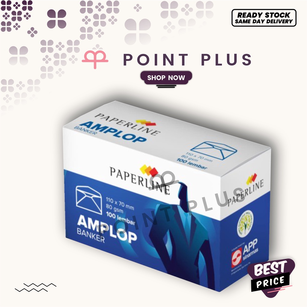 

Amplop kecil 70 x 110 mm putih PAPERLINE