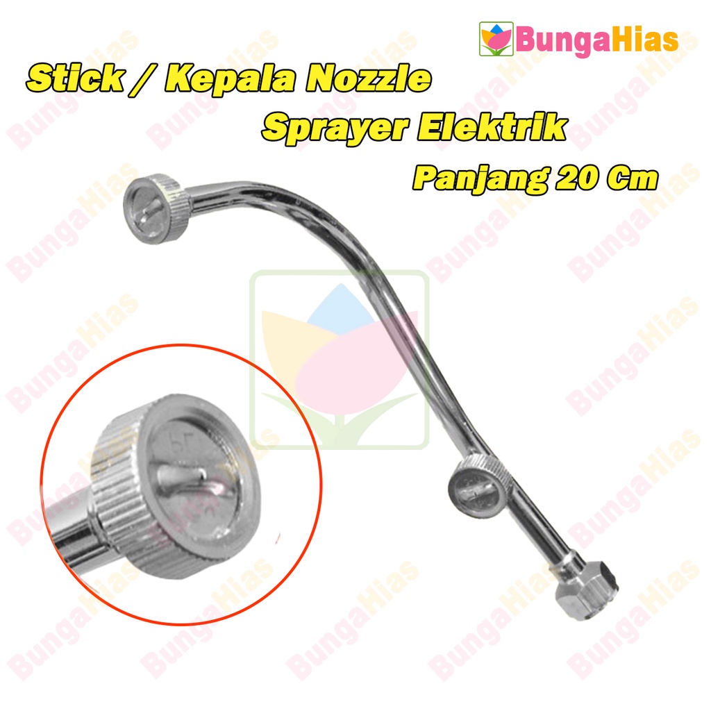 Nozzle Pipih Kepala 2 Single PL D-5 Stainless Sprayer Elektrik Manual Spray Semprotan Spray Hama