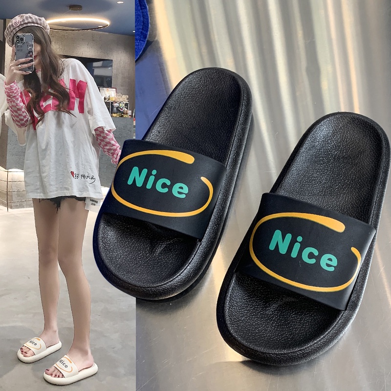 BV.ID SD895 Sandal Rumah Slop Sendal NICE Karet Empuk Tapak Tebal Anti Slip Unisex Import