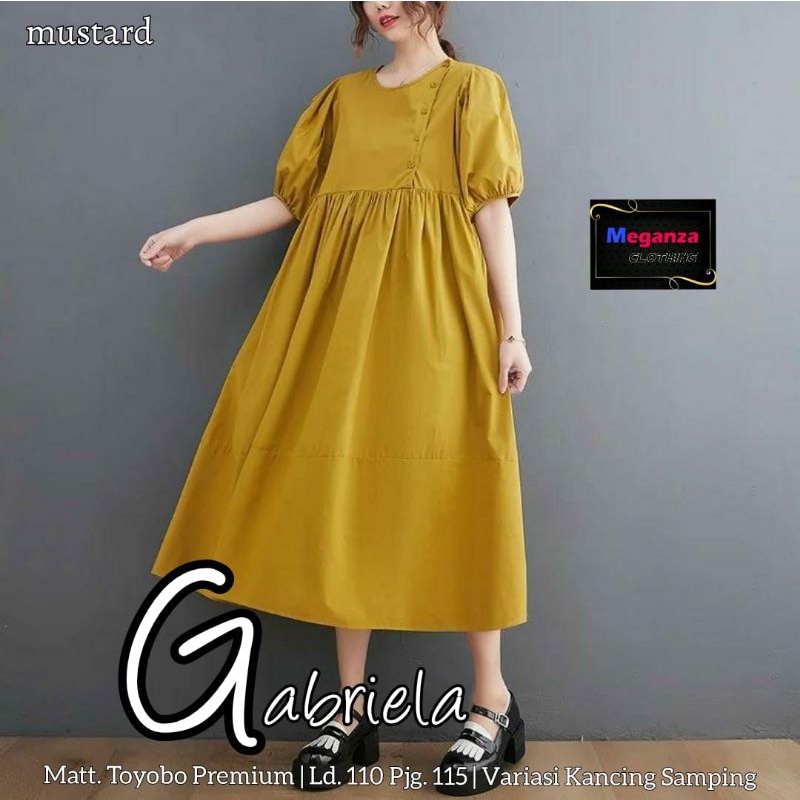 GABRIELA DRES MIDI TERBARU BY MEGA