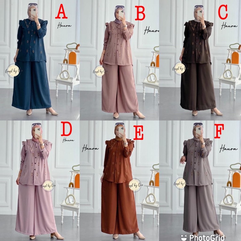 READY Setelan Haura Premium Gagil Fashion by Ova Original