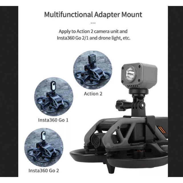 Sunnylife Sports Camera Holder Drone Light Bracket Lamp for DJI Avata