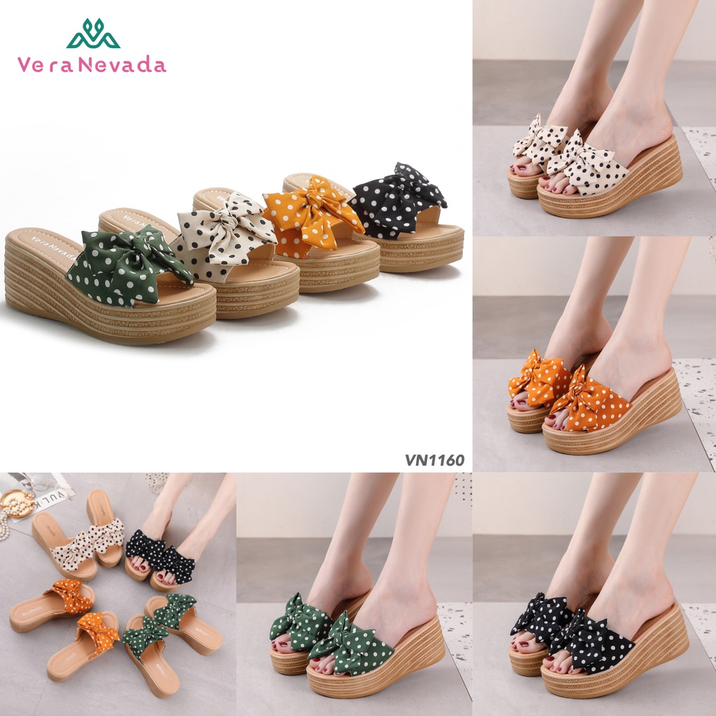 Vera Nevada Kaesha Sandal Wedges Wanita VN1160