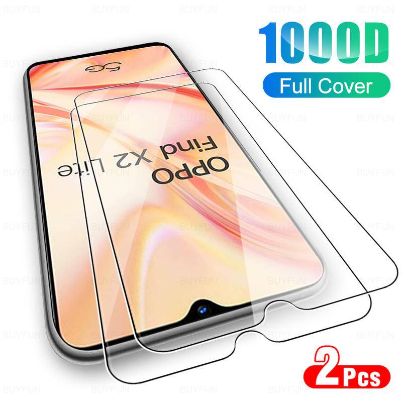 2pcs Pelindung Layar Tempered Glass Untuk OPPO Find X X2 X3