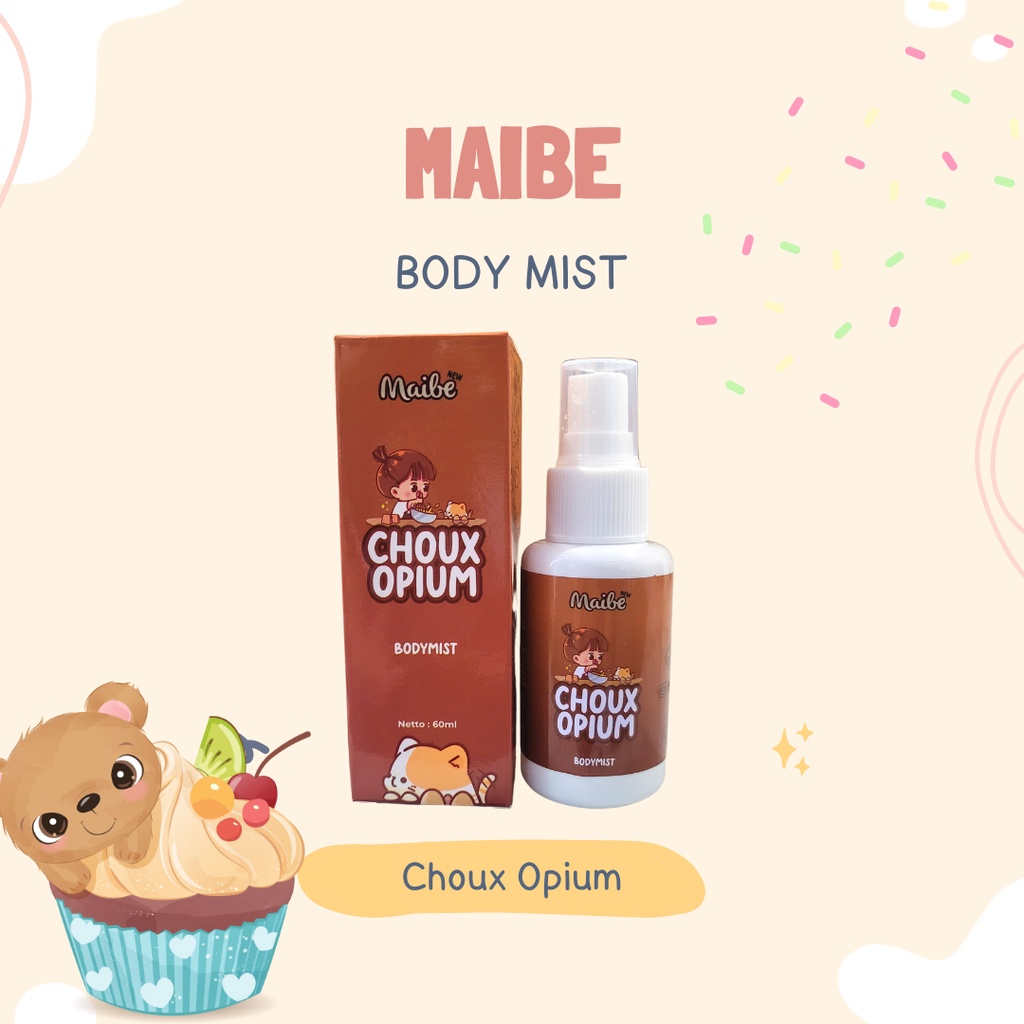 READY BODY MIST MAIBE / BODYMIST MAIBE SAKURA KISS | POPPING POPCORN | CHOUX OPIUM | BABY SWEET