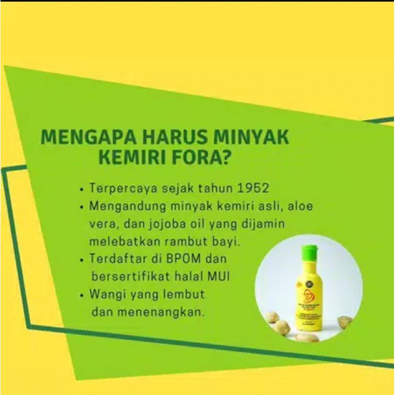 FORA 65ml (minyak kemiri plus jojoba oil)