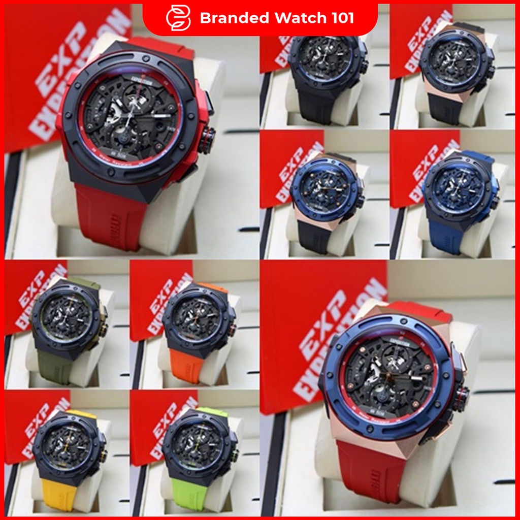 ORIGINAL Jam Tangan Pria Expedition E 6818 / E6818 / 6818 Garansi Resmi 1 Tahun, Rubber