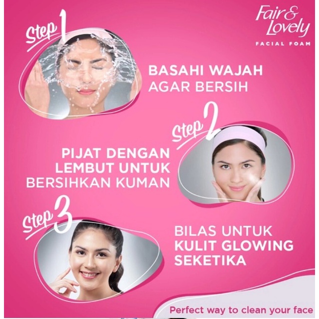 GLow lovely facial foam 100g.ukuran besar