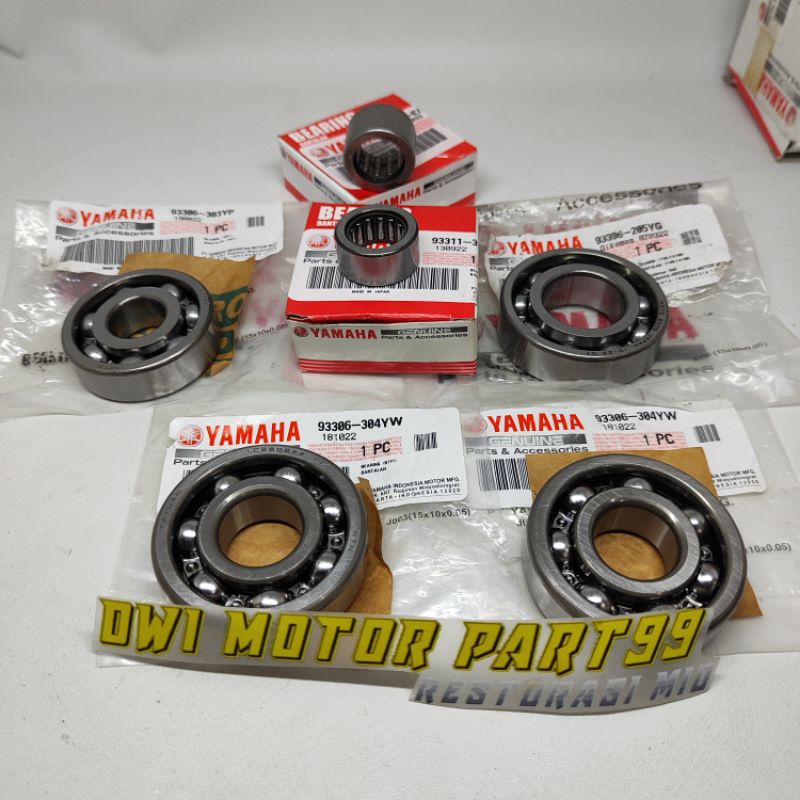 LAHER BEARING KRUK AS + RASIO MESIN SET RX KING RXK RXS RXR YT ORIGINAL YAMAHA