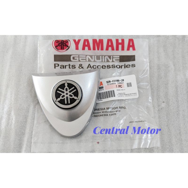 EMBLEM PANEL DEPAN FIZR FIZ R SILVER ORIGINAL YAMAHA GENUINE PARTS