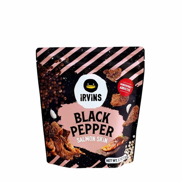 

IRVINS Blackpepper Salmon Skin (105 gr)