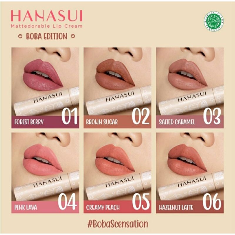LIPCREAM HANASUI | LIPTINT | BOBA | HANASUI MATTERODABLE LIPCREAM