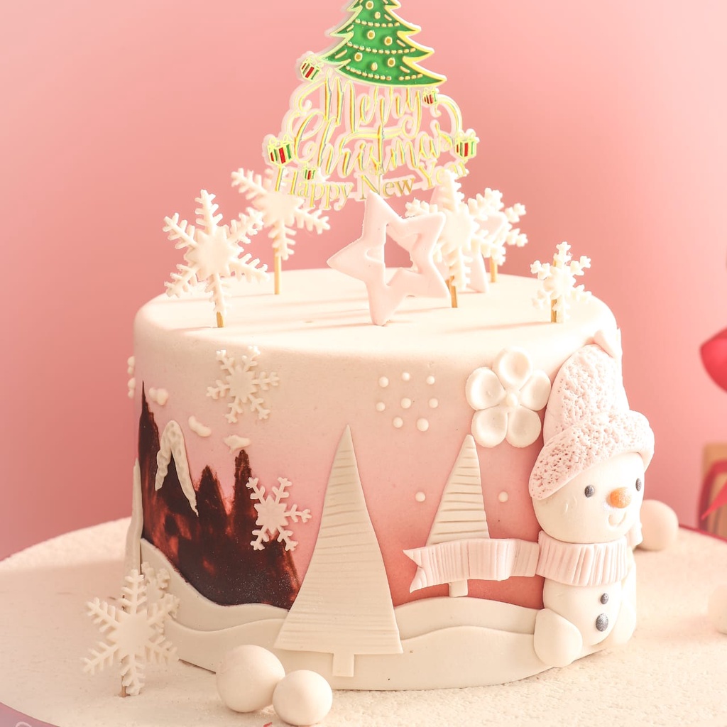 

Kue Natal / Christmas cake Fondant/ Kue Natal Murah / Hamper 2022