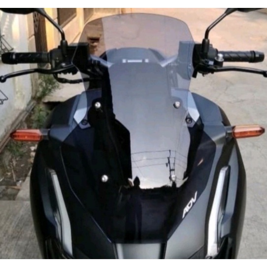 visor adv 150 / kaca depan adv / windshield adv pendek / windshield adv standar
