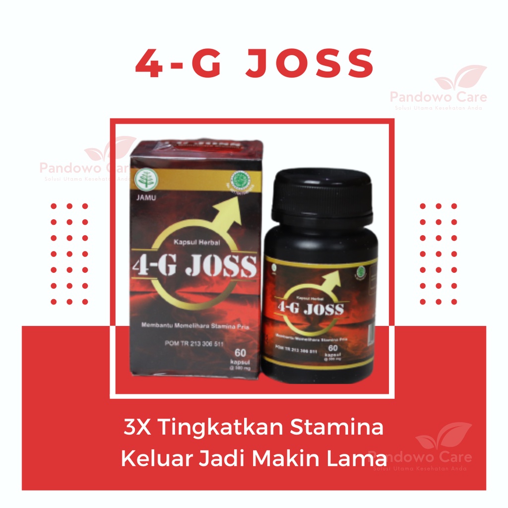 Obat Kuat - 4G JOSS Original - Obat Kuat Pria Tahan Lama Sex - 3X Tingkatkan Stamina - Keluar Jadi M