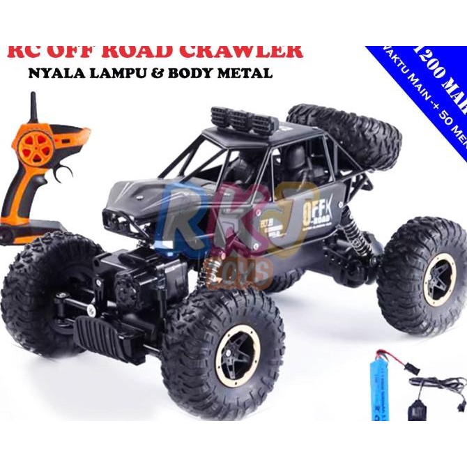 RKJ Mainan Anak Mobil RC Rock Crawler Raptor Metal / RC Offroad 1 : 14 stock ada