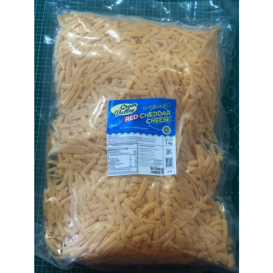

Red Cheddar Shredded Green Valley - 1 KG