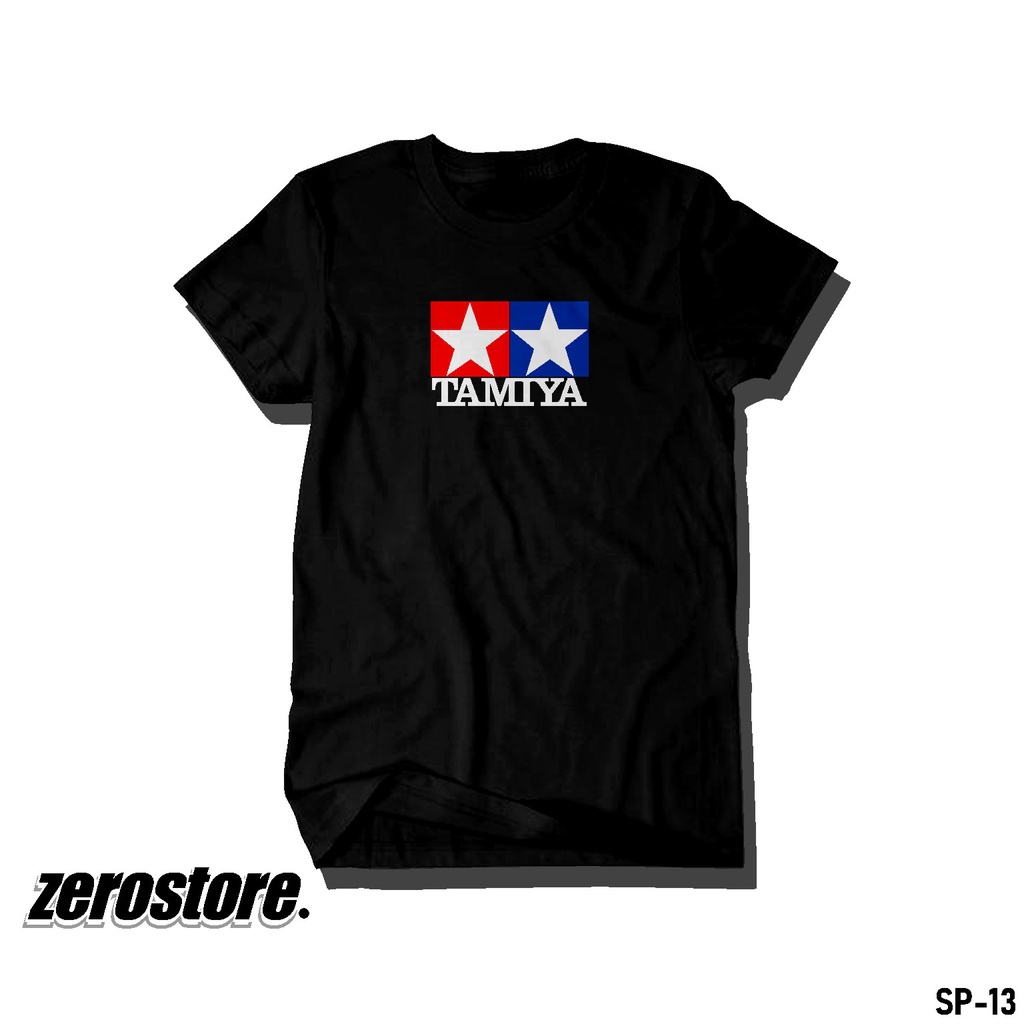 Zerostore Kaos Sponsor TAMIYA Original Kaos Hitam Pria Dan Wanita SP-13