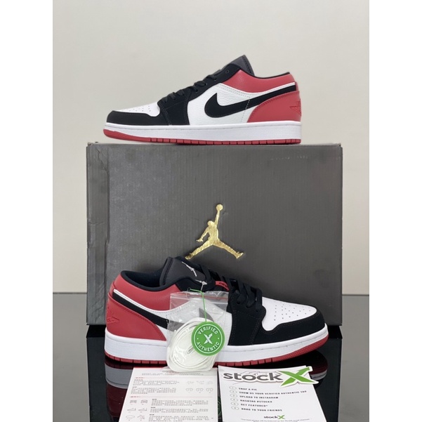 Sepatu Nike Air Jordan 1 Low Bred Toe