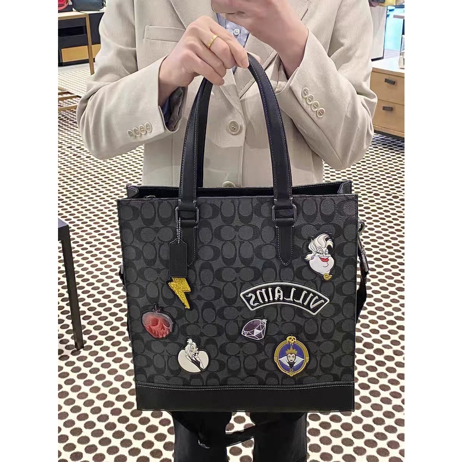 （Shopee Live）559-9 COACH 559 Olai Men's Bag Classic Logo Sticker DISNEY GRAHAM Tote Bag Shoulder Bag Crossbody Bag   ttb