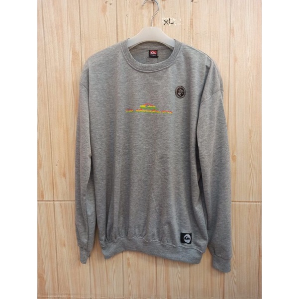 Sweater crewneck unisex abu-abu terbaru