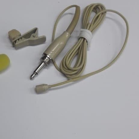 Mic Jepit atau Clip on mini kabel jek drat dalam - Putih