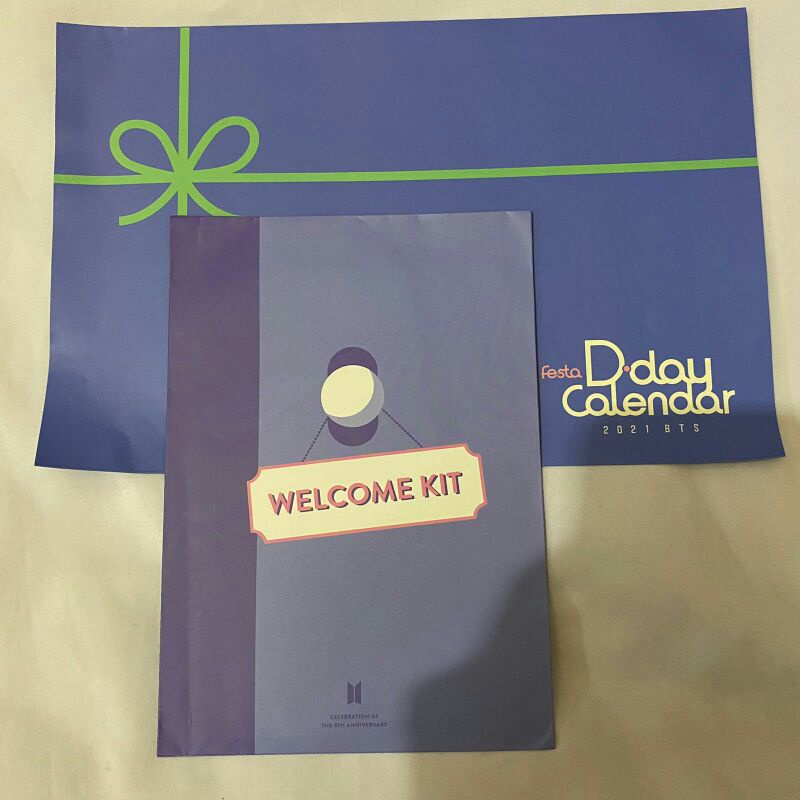 BTS Festa Calendar Welcome Kit & Merch 612
