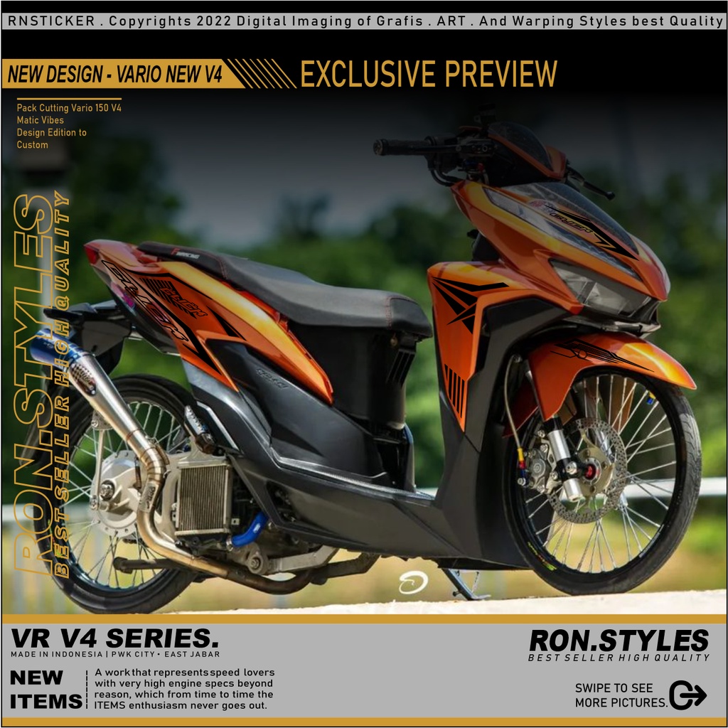 V3 CUTTING STRIPING VARIO 125 NEW STRIPING VARIO 2018 CLICK STRIPING VARIASI VARIO NEW 125 CUTTING STICKER VARIO NEW STIKER VARIASI VARIO 2018-2021 CUTTING STRIPING STICKER VARIO NEW LIS BODY VARIO NEW