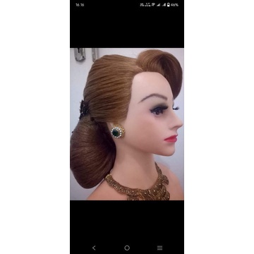 patung kepala real human hair preloved