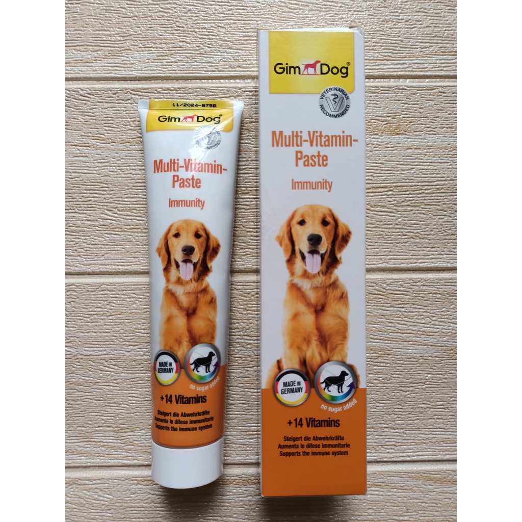 Vitamin Anjing GIMDOG MultiVitamin Paste IMMUNITY 200gr Vitamin Lengkap Anjing buatan GERMANY GIM DO