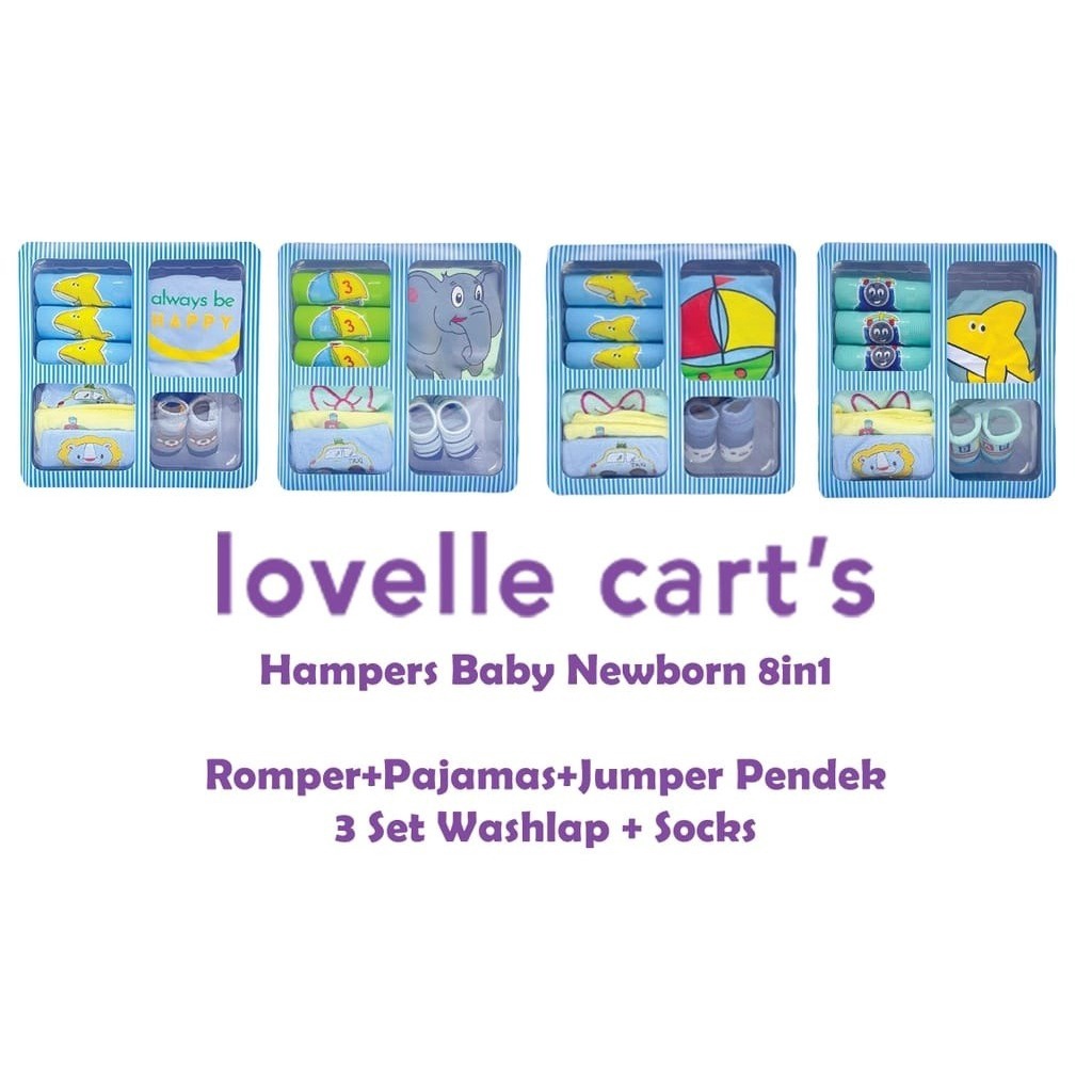 LOVELLE CART GIFT BOX HAMPERS BABY HAMPERS BOX BAYI KADO BAYI 0 - 12 BULAN