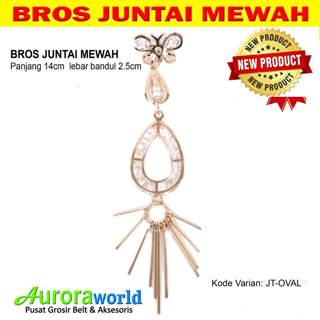 Auroraworld Bros juntai warna rosegold untuk hijab / dress