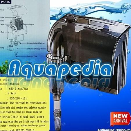 Atman HF-0600 Filter Gantung Aquarium Hang-on Filter