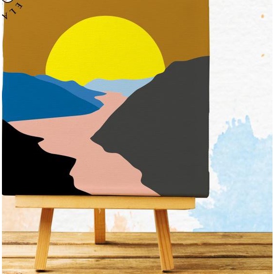 

PAINT BY NUMBER KANVAS 20X20 CM - LANDSCAPE - BEACH