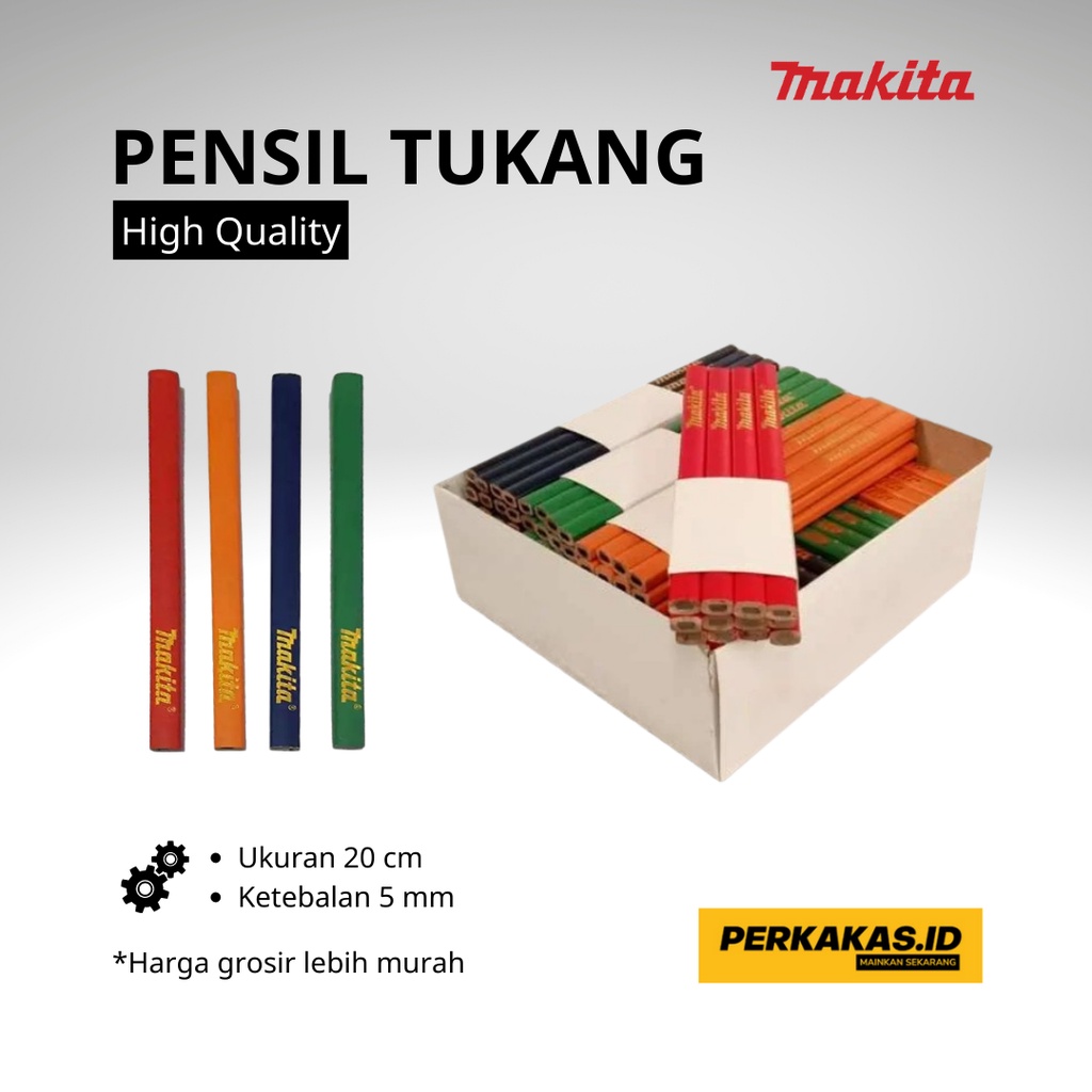 Pensil Tukang Kayu MAKITA Tebal ANTI PATAH