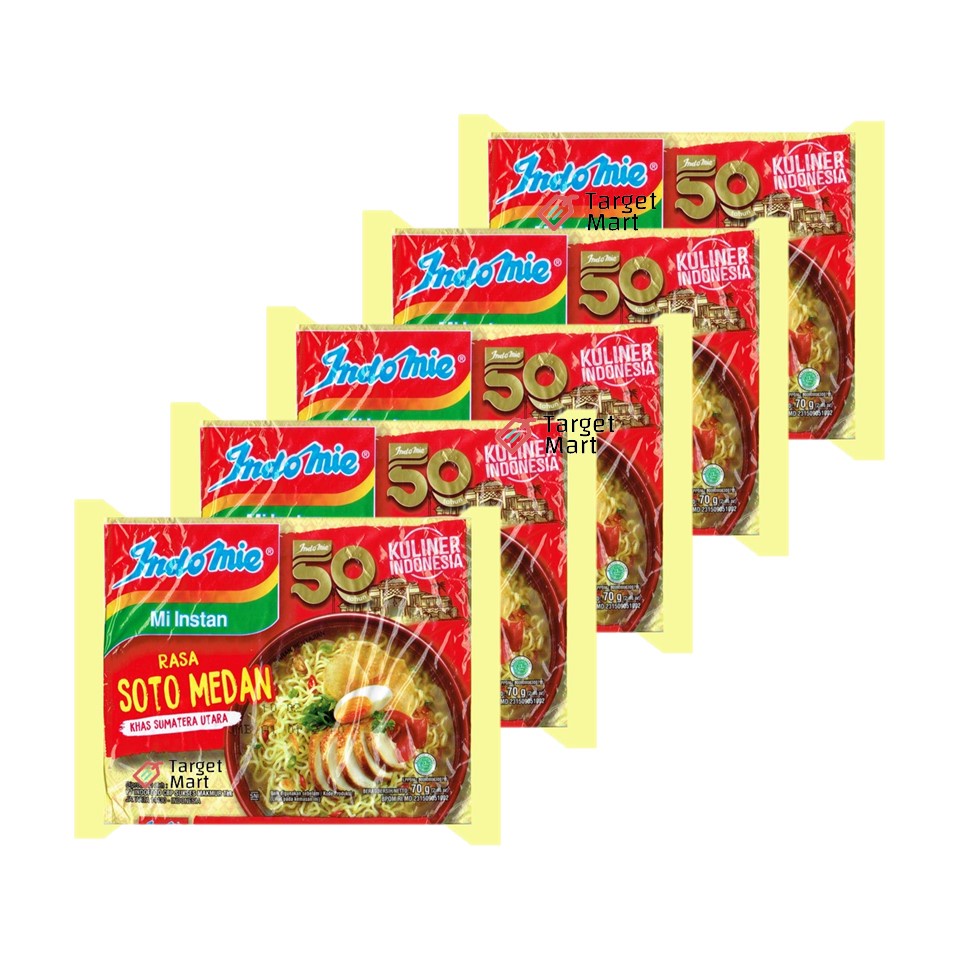 

5PCS Indomie Kuliner Indonesia Soto Medan