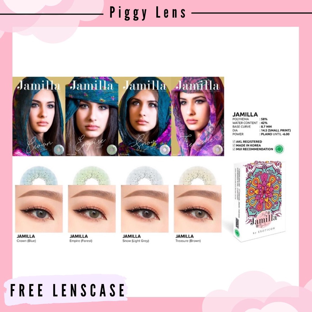 SOFTLENS X2 JAMILLA MINUS 3.25 SD 6.00 + FREE LENSCASE