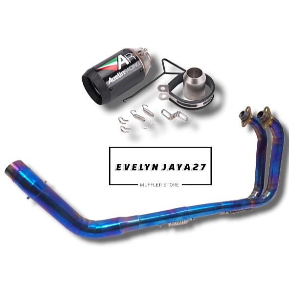 KNALPOT AUSTIN RACING GP1R IMPORT TAIWAN FULLSYSTEM NINJA 250FI NEW KARBU Z250 R25 MT25 CBR250RR