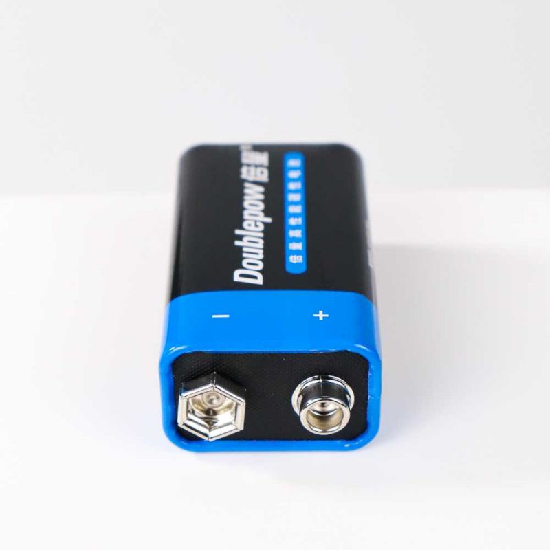 DOUBLEPOW Batu Baterai 9V 6F22 Non-Rechargeable 1 PCS