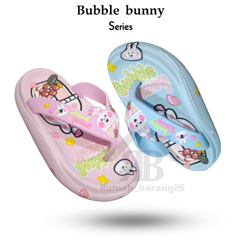 Sandal Jepit Anak Perempuan Motif Boba / Sendal Boba