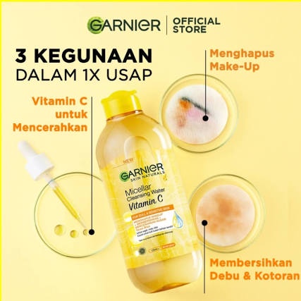 (BPOM) GARNIER MICELLAR WATER|PEMBERSIH MAKE UP|PEMBERSIH WAJAH