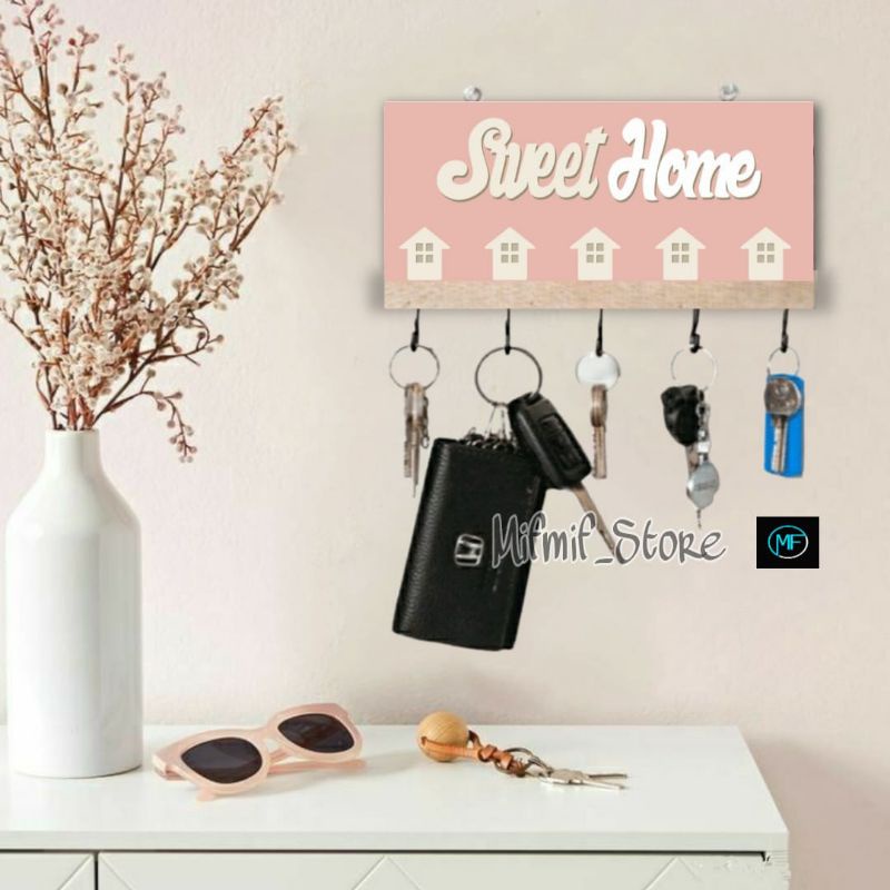 Tempat Gantungan Kunci Dinding Estetik