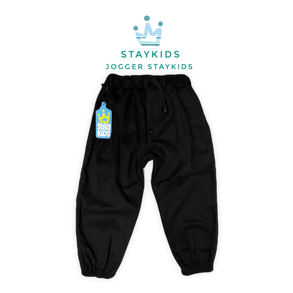 Celana jogger anak zhavin usia 1-12 tahun bahan katun strecht