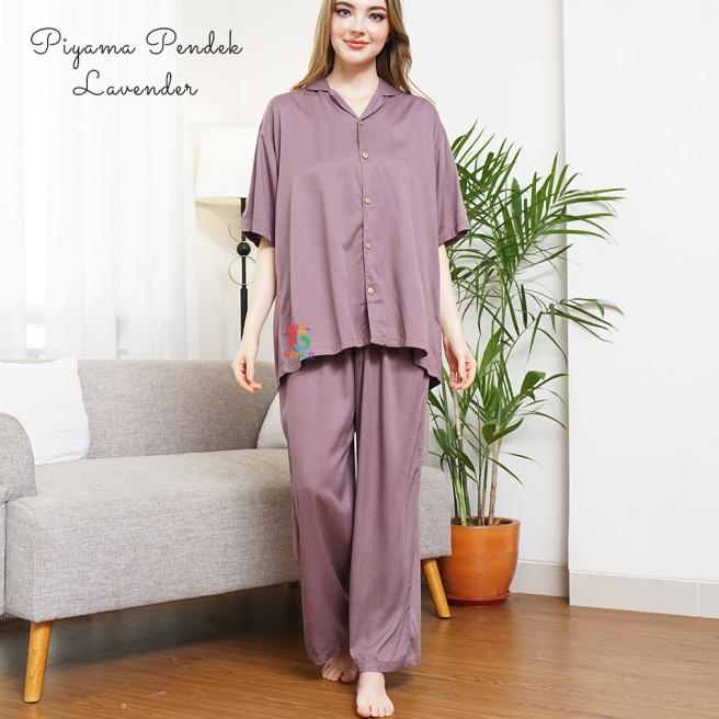 DASTER PIYAMA JUMBO RAYON/BAJU TIDUR/SETELAN JUMBO BISA - GROSIR KLIK 3X