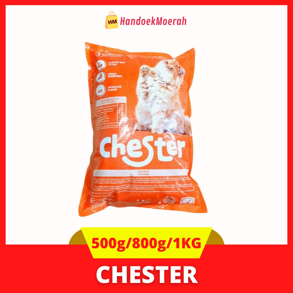 Makanan Kucing Kering CHESTER Tuna All Stage 500 Gram - 800 Gram - 1 KG / Dry Cat Food Murah