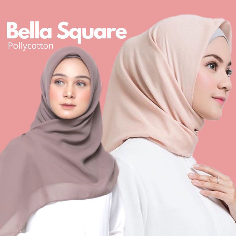 Bella Square Hijab Jilbab Segi Empat 50 Warna