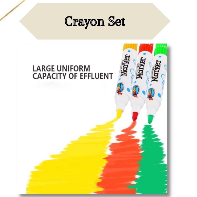 Set Crayon 208 PC / Krayon Mewarna Alat Menggambar dan Mewarnai Anak BIG