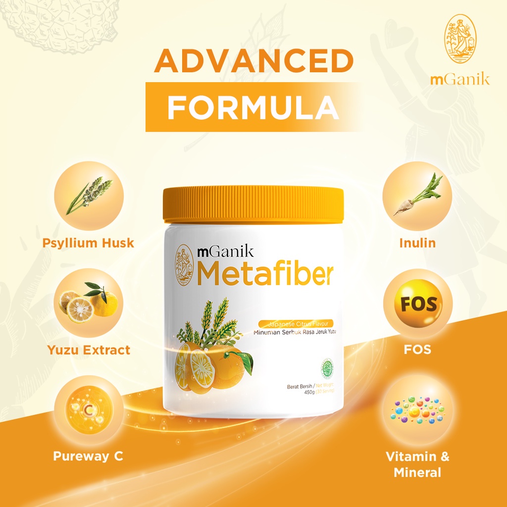mGanik Metafiber 450gram Suplemen Serat Untuk Diabetes