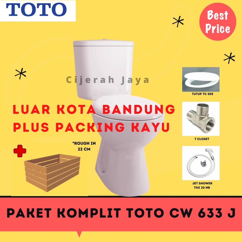 RB KLOSET DUDUK TOTO CW633J PUTIH / MONOBLOK TOTO CW 633J CW 633 J